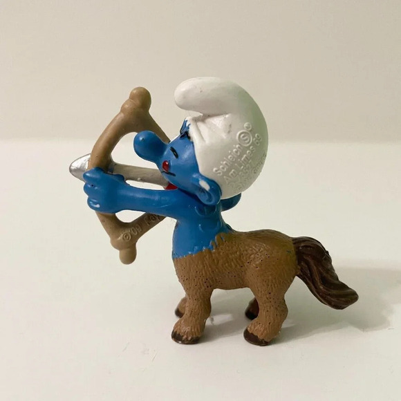 Astrology Smurfs Zodiac Sagittarius Smurf Centaur Smurf Toy - Picture 5 of 15